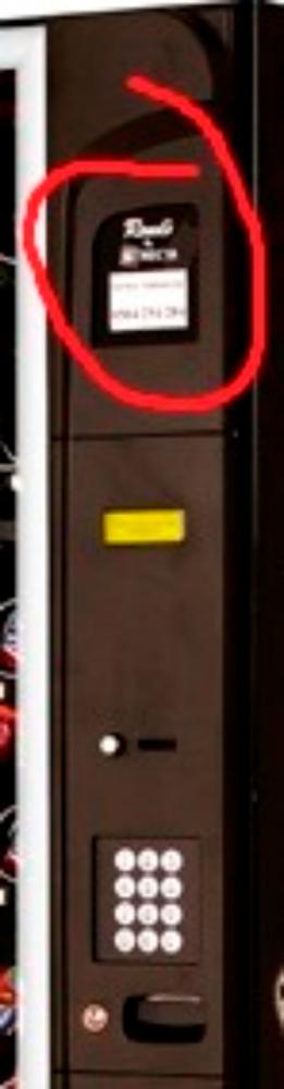 Necta Rondo instruction label holder
